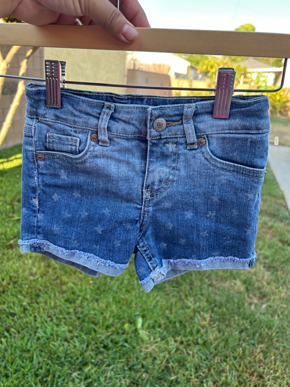 Levi's Girls Dark Wash Denim Shorts